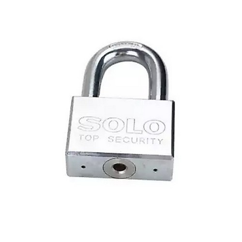 SKI - สกี จำหน่ายสินค้าหลากหลาย และคุณภาพดี | SOLO 4507SQC กุญแจ 40 มิล ทองเหลืองชุบขาว ห่วงมาตรฐาน